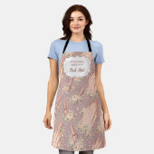 Tablier Blush Floral Nail Technician Business (Porté)