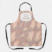 Tablier Blush Floral Nail Technician Business (Recto)