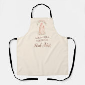 Tablier Blush Floral Nail Technician Business (Recto)