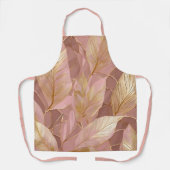 Tablier Blush Pink Gold Boho Modern Leaves Collection (Recto)
