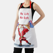 Tablier Bodybuilder Père Noël avec cadeaux de Noël Drôle (Insitu)