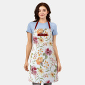 Tablier Bohème Fleur sauvage Floral Grace Chic tendance (Porté)