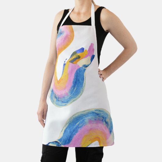 Tablier Boho Artistic Abstrait Paint Strokes (Insitu)