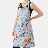 Tablier Boho Chic avec Dreamcatcher et motifs floraux (Insitu)