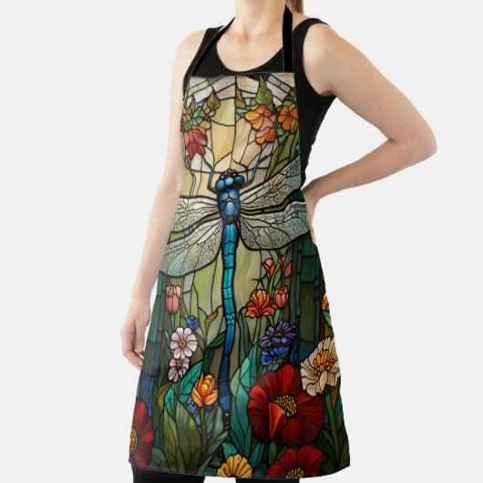 Tablier Boho chic dragonfly de style Art nouveau (Insitu)