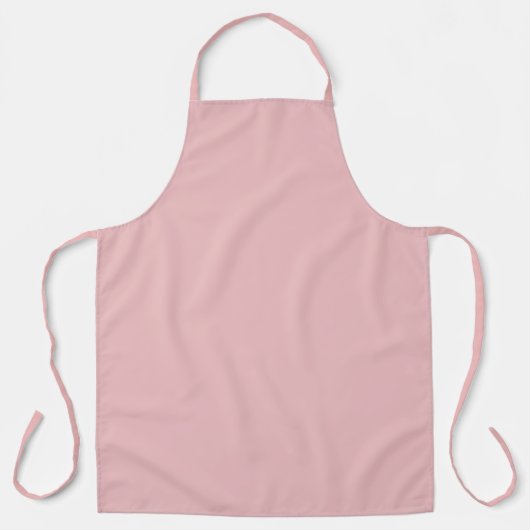 Tablier Boho Chic Rose Couleur Uni (Recto)