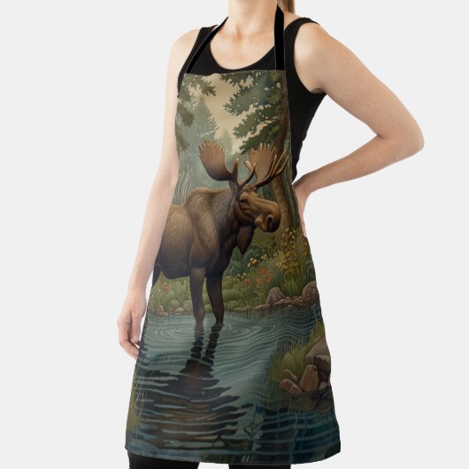 Tablier Boho de l'orignal rustique boho forêt verte (Insitu)