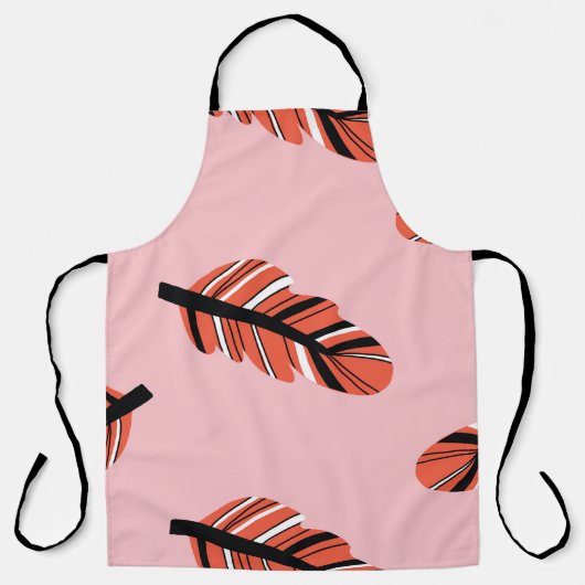 Tablier Boho Feathers : Répéter Vintage. (Recto)