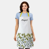 Tablier Boho Fleur sauvage de la marguerite rétro été (Porté)