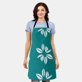 Tablier Boho Fleur sauvage Garden Motif sans couture (Porté)