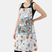 Tablier Boho Floral Terracotta Blue Photos pour Nana (Insitu)