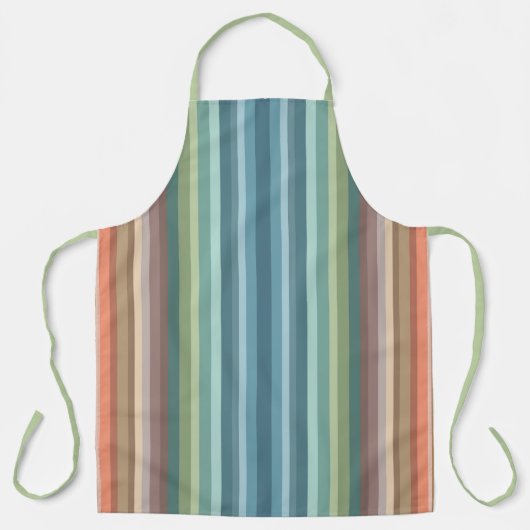 Tablier Boho Moderne Chic Rayures (Recto)