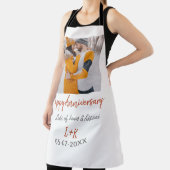 Tablier Boho moderne heureux anniversaire ajouter nom date (Insitu)