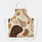 Tablier Boho Neutral Apron – Modern Minimalist Pattern (Recto)