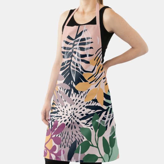 Tablier Boho Pink et Navy (Insitu)