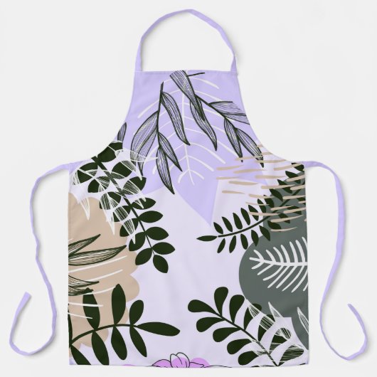 Tablier Boho Purple et Lavender (Recto)