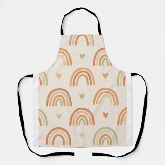 Tablier Boho Rainbow All-Over Print Apron (Recto)