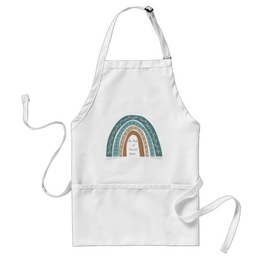 Tablier Boho Rainbow Apron Style cuisine (Devant)