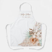 tablier boho tropical beige et menthe (Recto)