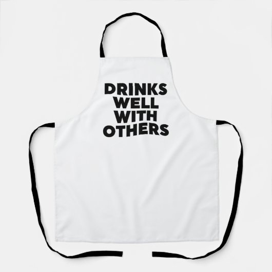 Tablier Boire Bien Avec Les Autres (Recto)