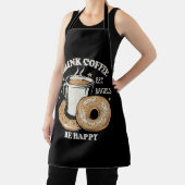 Tablier Boire Café Manger Bagels Soyez Heureux (Insitu)