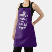 Tablier Boire du vin et du calme Conserver (Insitu)