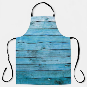 Tablier Bois bleu naturel, arrière - plan texturé.