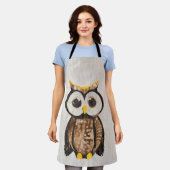 Tablier Bois - Chouette - Owl (Porté)