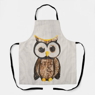 Tablier Bois - Chouette - Owl