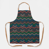Tablier Bois sombre Terre Zigzag Chevron  (Recto)