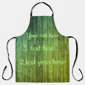 Tablier bois vert Personnalisez ce modèle (Recto)