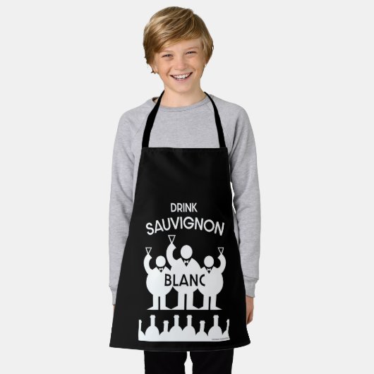 Tablier Boisson de vin Sauvignon Blanc (Porté)