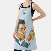 Tablier Boissons Cocktails Anciens, Homme Buvant des Boiss (Insitu)