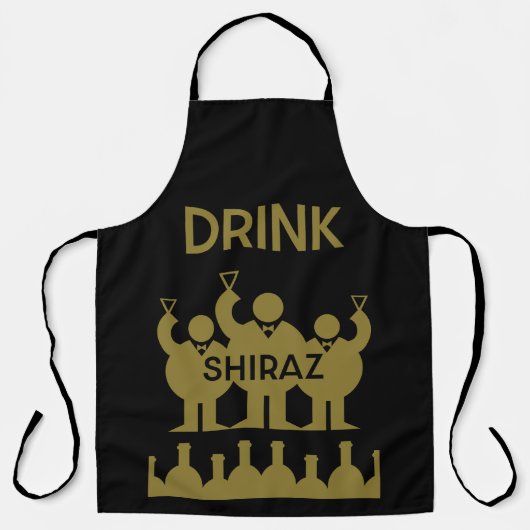 Tablier Boissons de vins de Shiraz (Recto)