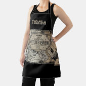 Tablier Boissons éffrayantes Étiquette Halloween, sorcière (Insitu)