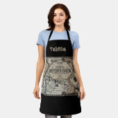 Tablier Boissons éffrayantes Étiquette Halloween, sorcière (Porté)