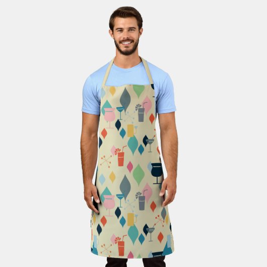 Tablier Boissons Modernes Du Milieu Du Siècle (Porté)