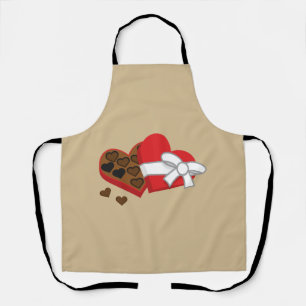Tablier Boîte à cadeaux au chocolat au coeur - Saint-Valen