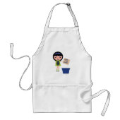 Tablier Boîte à pizza Recycling Girl Amusante Éco-Friendly (Devant)