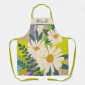 Tablier Bold Daisy Bloom with Colorful Color Blocks  (Recto)