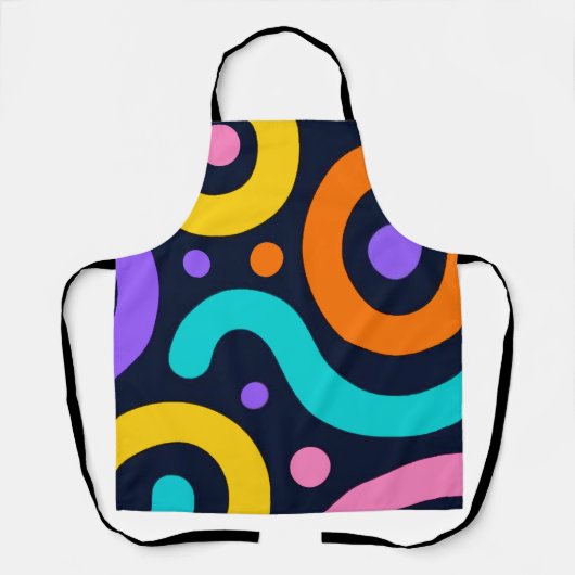 Tablier Bold Geometric Circles (Recto)