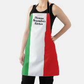 Tablier Bold Italian Flag of Italy Personalized Apron (Insitu)