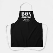 Tablier Bon appétit et Bienvenue chez nous (Recto)