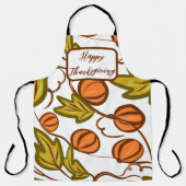 Tablier Bon thanksgiving Automne Automne Vignes Citrouille (Recto)