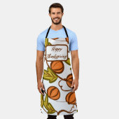 Tablier Bon thanksgiving Automne Automne Vignes Citrouille (Porté)