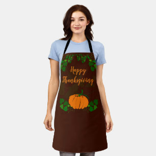 Tablier Bon thanksgiving avec Citrouille