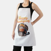 Tablier Bon thanksgiving Chat Turquie Fête Automne Classiq (Insitu)