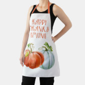 Tablier Bon thanksgiving citrouille brûlé orange chute (Insitu)