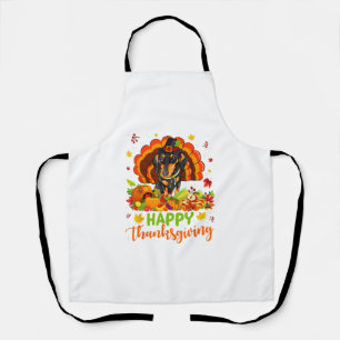 Tablier Bon thanksgiving Dachshund Chien Turquie Amoureux