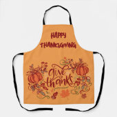 Tablier Bon thanksgiving Donner Merci | (Recto)